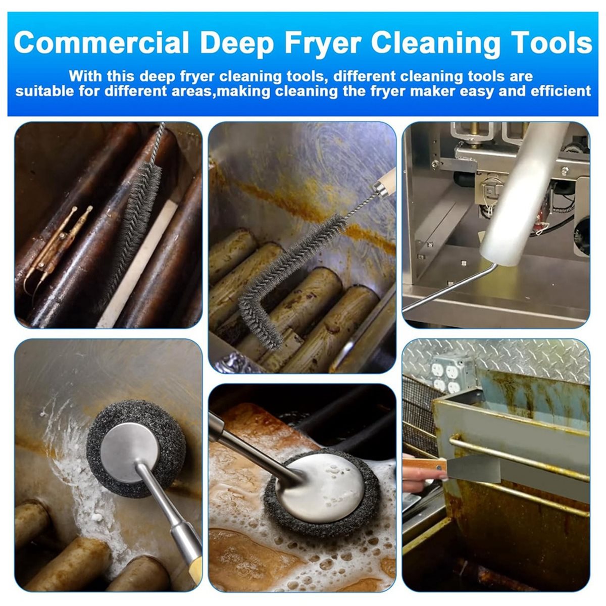 Commercial Kitchen Deep Cleaning - Commercial Fryer Cleaning Tools,Deep Fryer Cleaner
