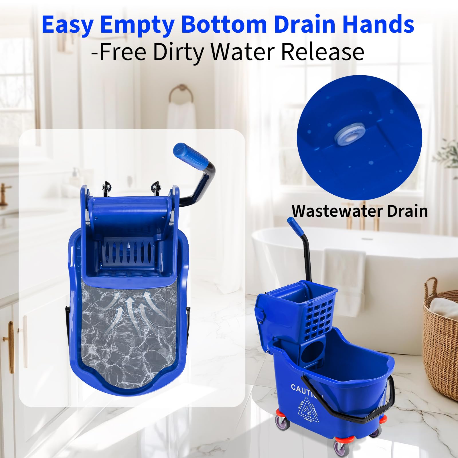 Commercial Mop Bucket with Sid - Commercial Kitchen Floor review and price