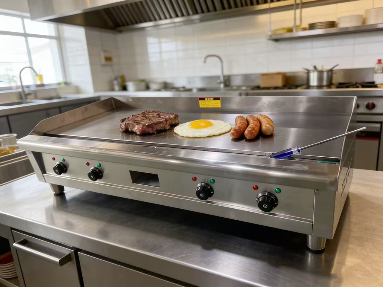 Adjustable Temp Control Commer - Electric Griddle Flat Top review and price