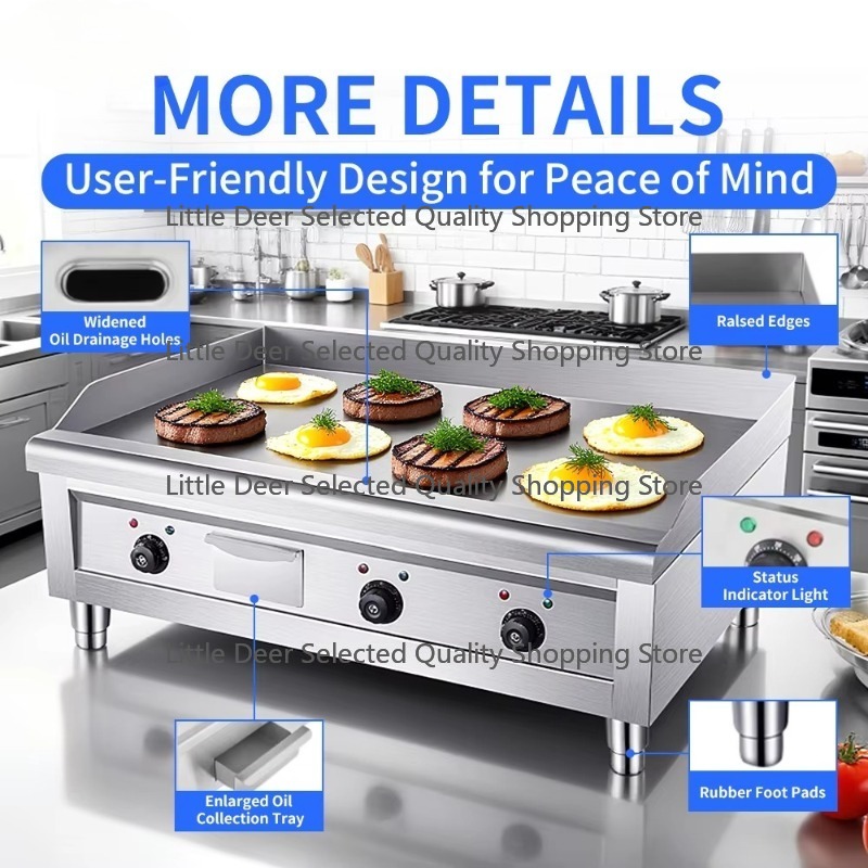 16mm Commercial Restaurant Kit - Electric Griddle Flat Top review and price
