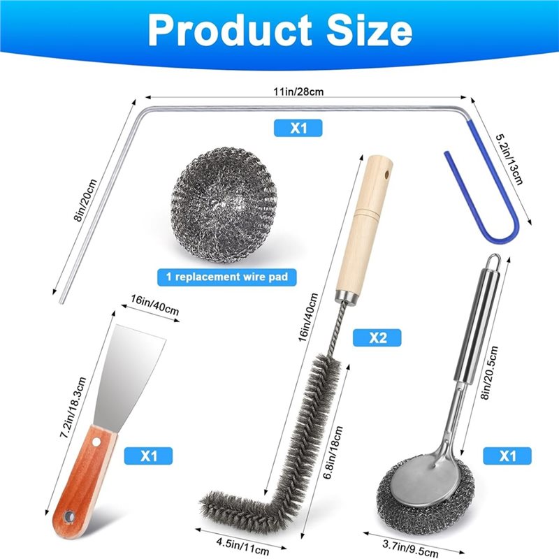 ABUN-Deep Fryer Cleaner Brush  - Commercial Kitchen Deep Cleaning review and price