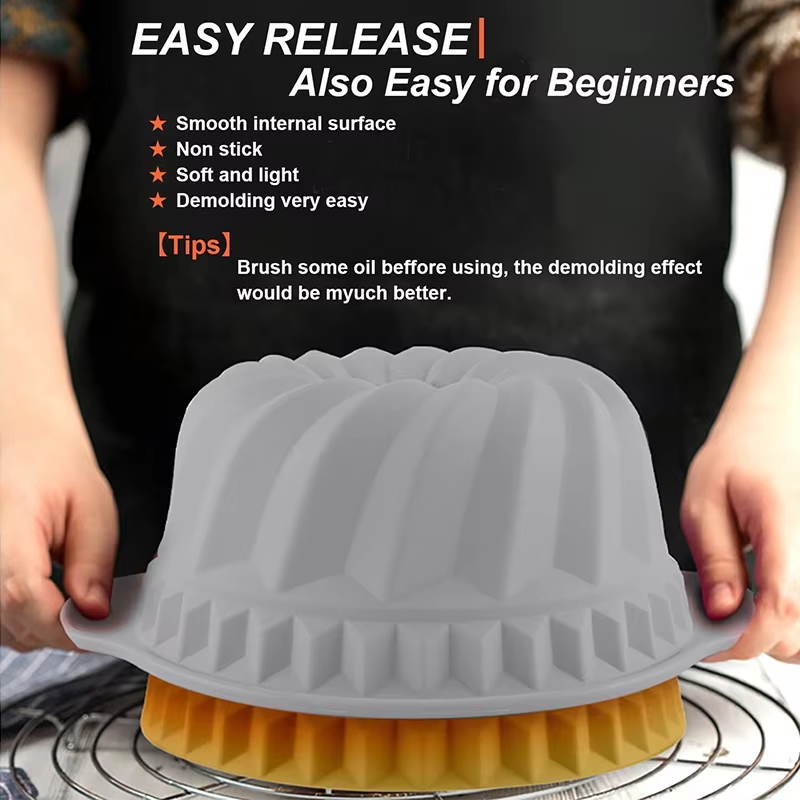 Silicone Fluted Cake Pans Non- - Rotary Bakery Oven review and price